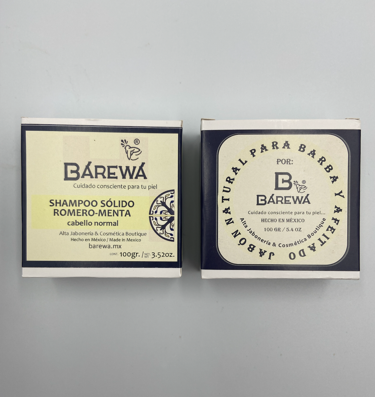 Kit shampoo de romero menta y jabón de barba y afeitado