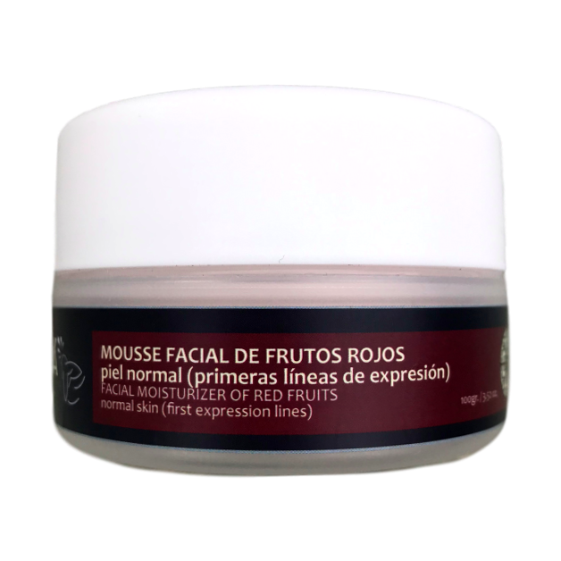 Mousse facial de frutos rojos
