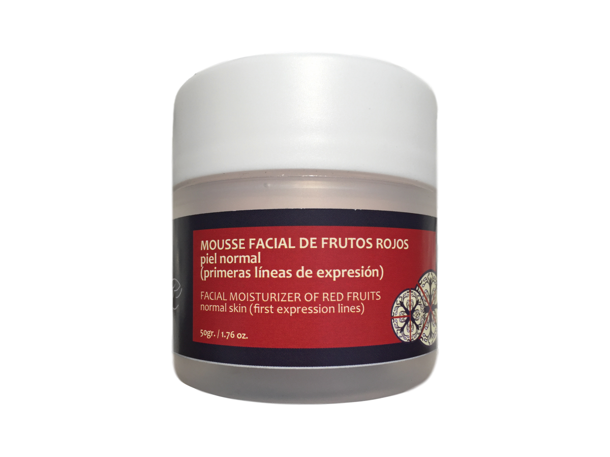 Mousse facial de frutos rojos- piel normal