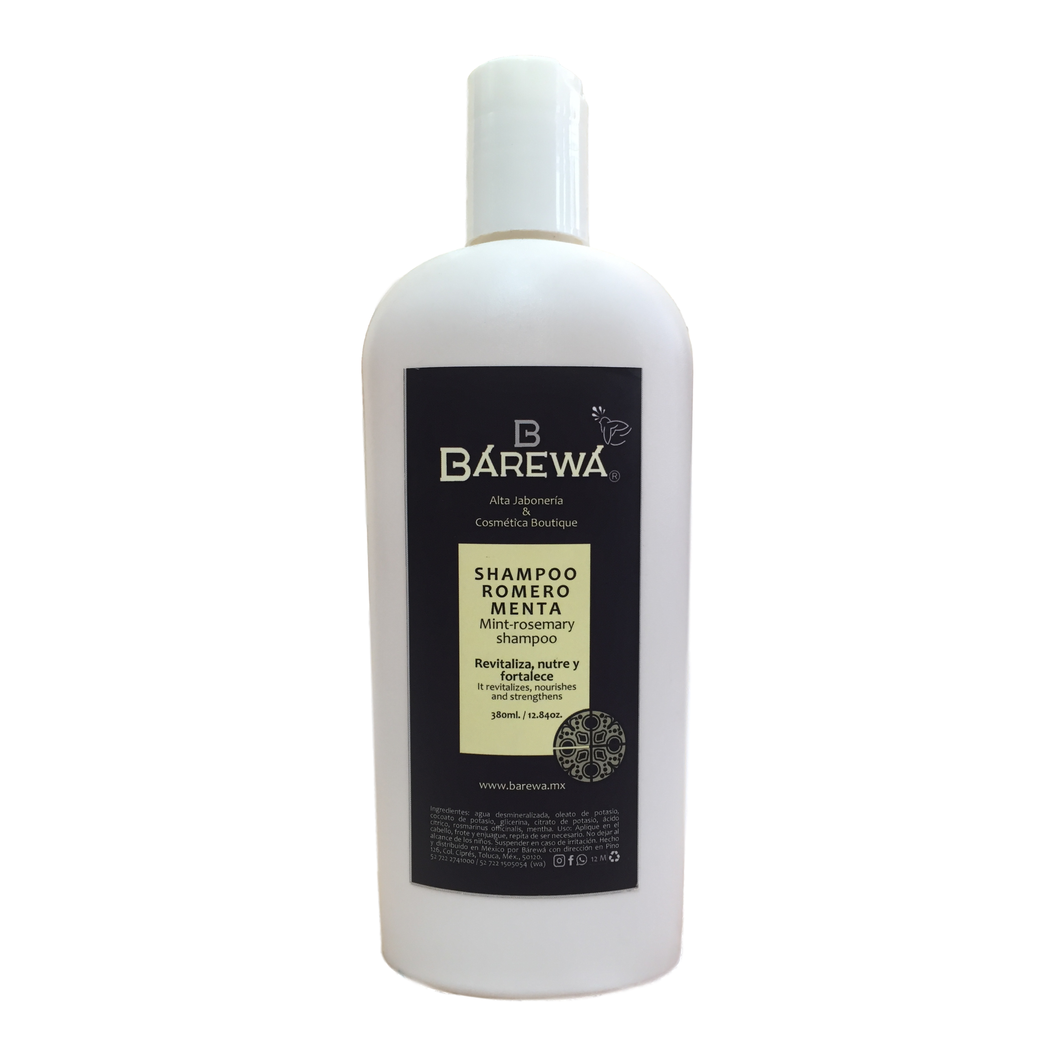 Shampoo líquido romero-menta