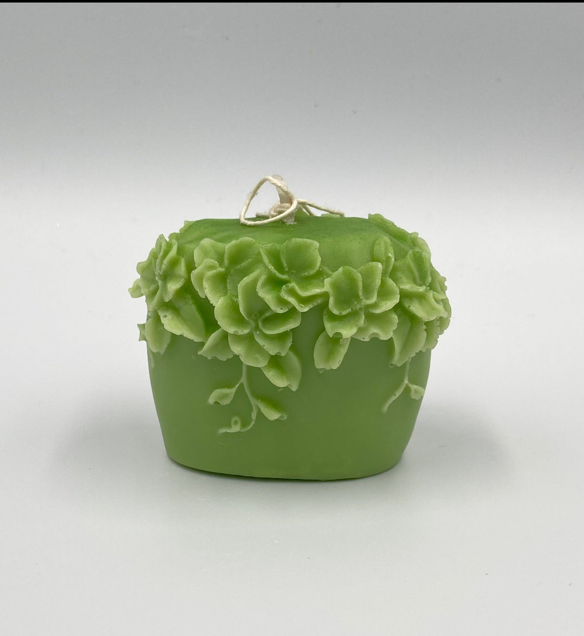Velas de soja decorativas verdes