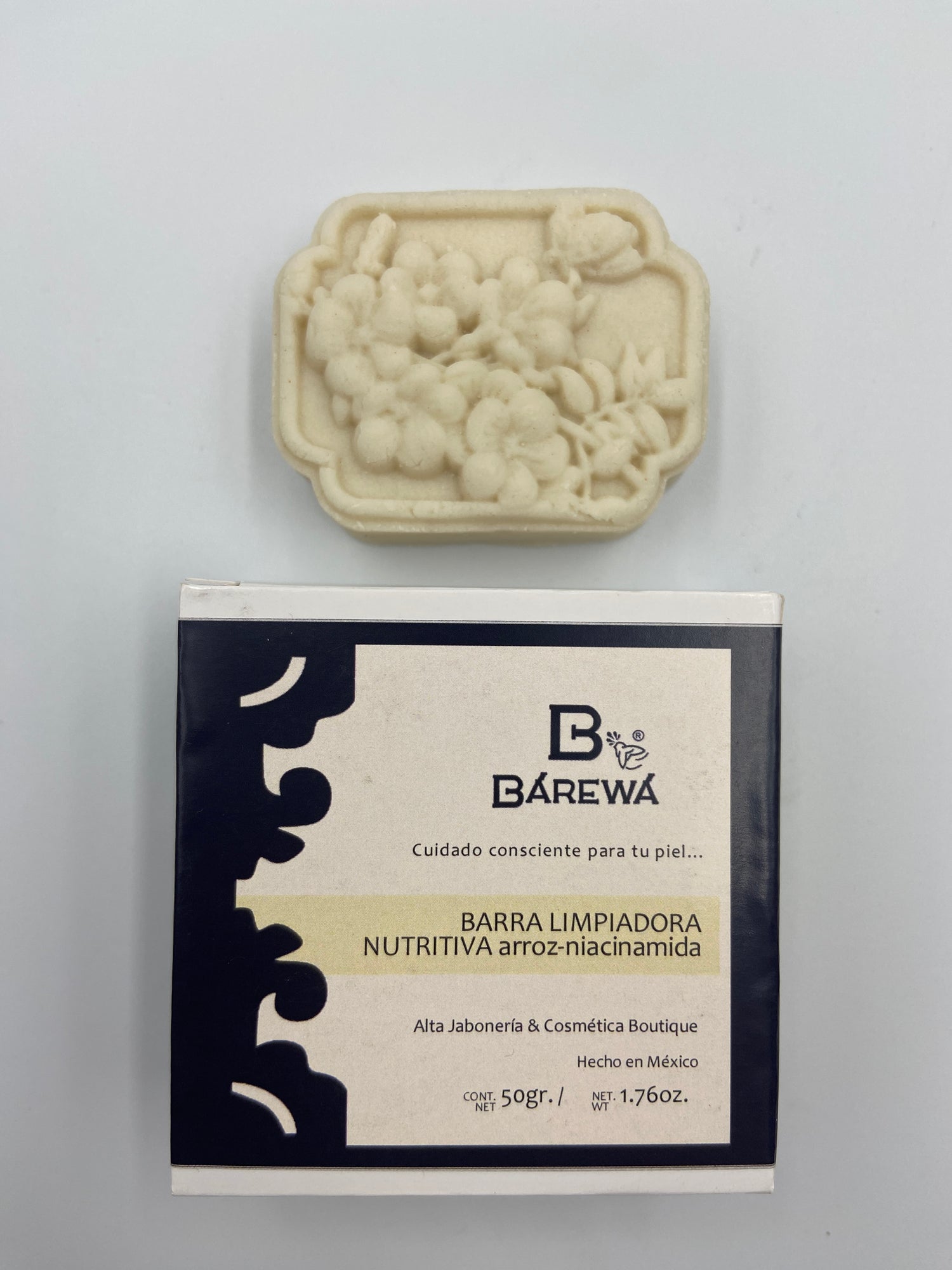 Barra limpiadora nutritiva de arroz y nianinamida