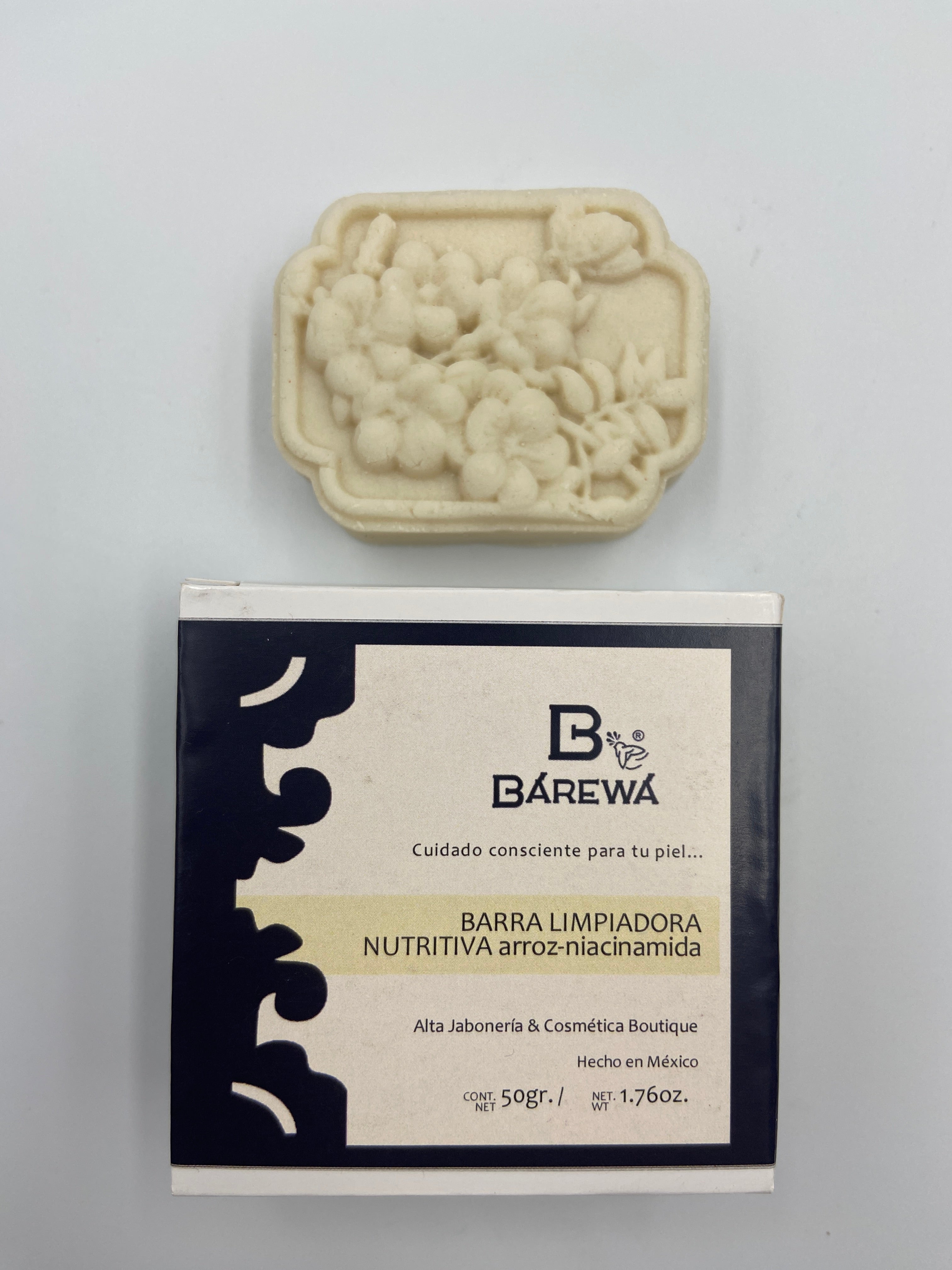 Barra limpiadora nutritiva de arroz y nianinamida