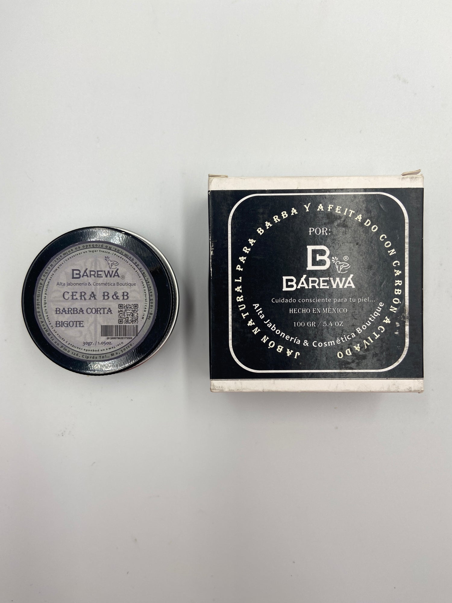 Kit cera de barba y jabón de barba y afeitado