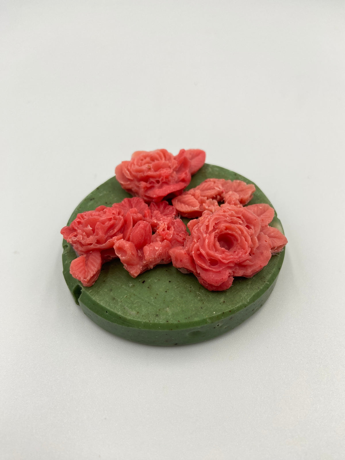 Jabón en flor con base blanca