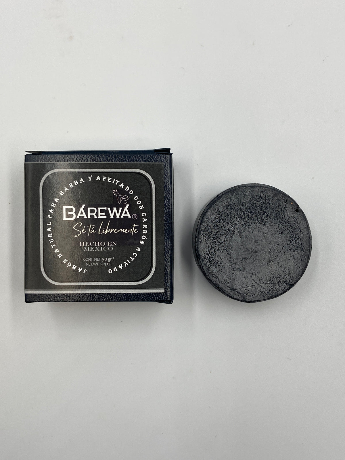Jabón para barba y afeitado con carbón activado