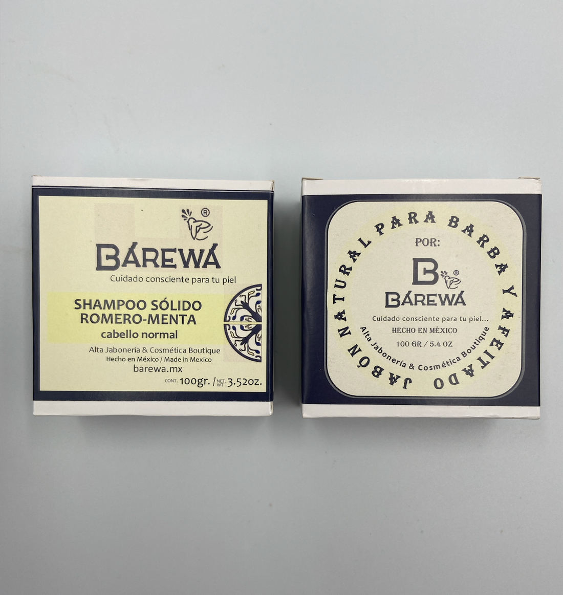 Kit shampoo de romero menta y jabón de barba y afeitado