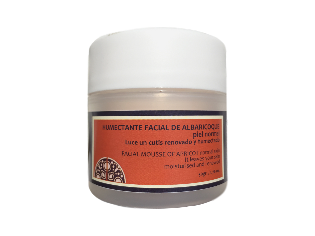 Humectante facial de albaricoque- piel normal