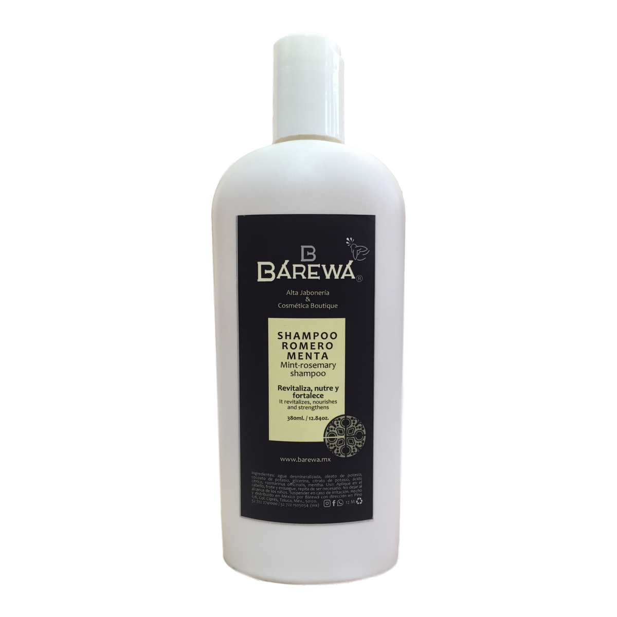 Shampoo líquido romero-menta