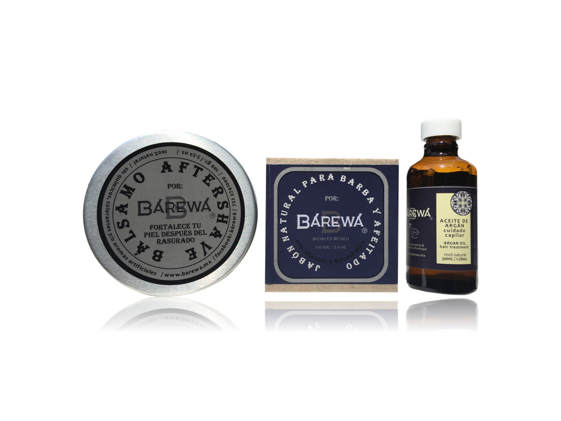 Kit afeitado + aceite de argán